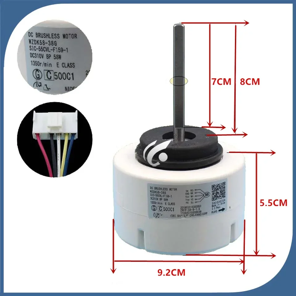 

new for midea Air conditioner motor WZDK58-38G SIC-55CVL-F159-1 part