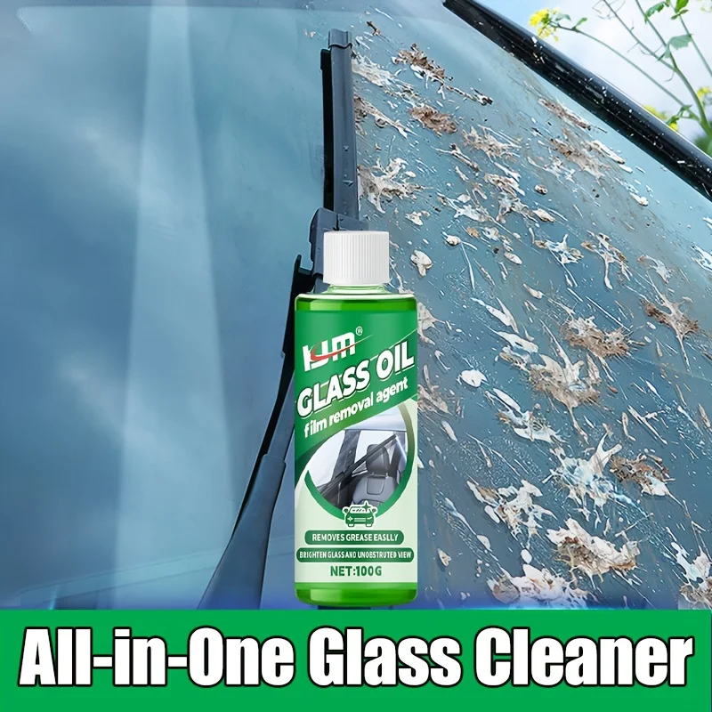 100ML フロントガラス油膜除去剤、車のガラスの水、冬の氷なし、使いやすい、ポータブル、フロントガラス、バックミラーに適しています。