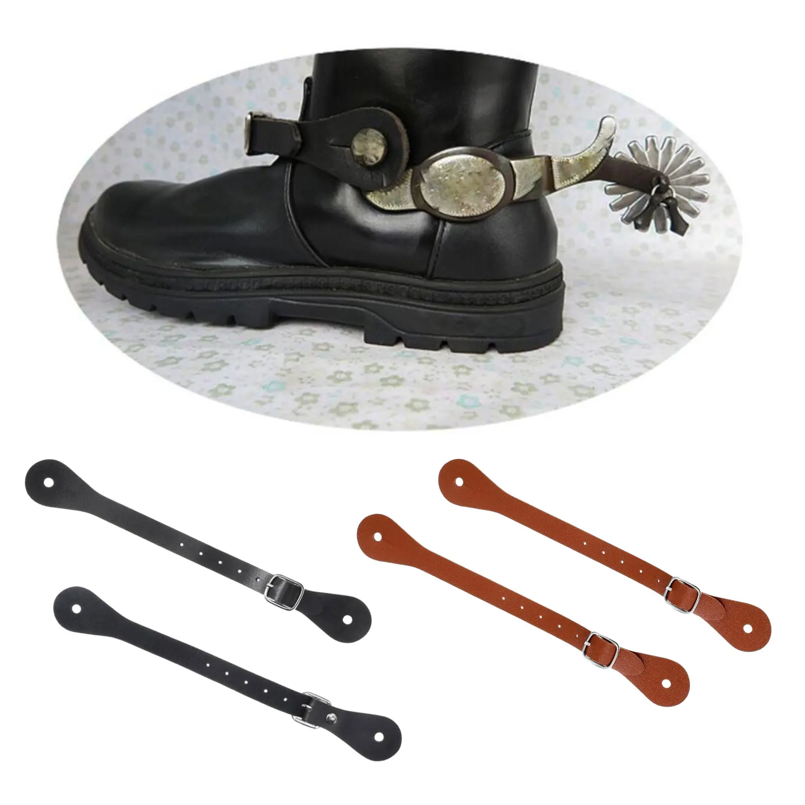 Paquete de 2 Correas Ajustables para Botas de Equitación, Duraderas, Estilo Británico, Premium, para Hombres y Mujeres, Accesorios para Montar a Caballo