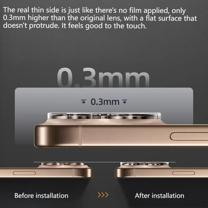 AR المضادة للانعكاس سبيكة حلقة عدسة غطاء الفيلم ل Xiaomi Poco F8 F7 برو الترا المضادة للخدش HD تعريف زجاج عدسة غطاء وقائي #3