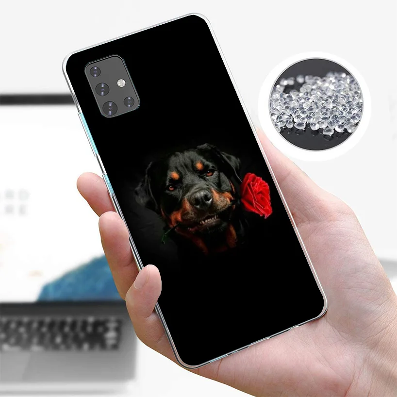 Rottweiler Dog Cover Phone Case For Samsung A51 A41 A31 A21S A71 A50S A40 A30S A20E A10S A6 A7 A8 A9 Plus Soft Fundas