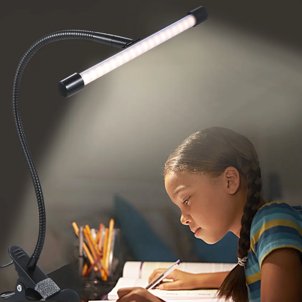 Decorative DC 5V LED Desk Light 36 LEDs 7W Desk Light USB Powered 10 Brightness Levels LED Table Lamp Work