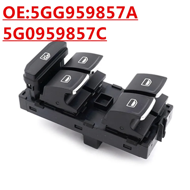 

OE: 5GG959857A, 5G0959857C Подходит для переключателя подъема стекла Volkswagen Audi