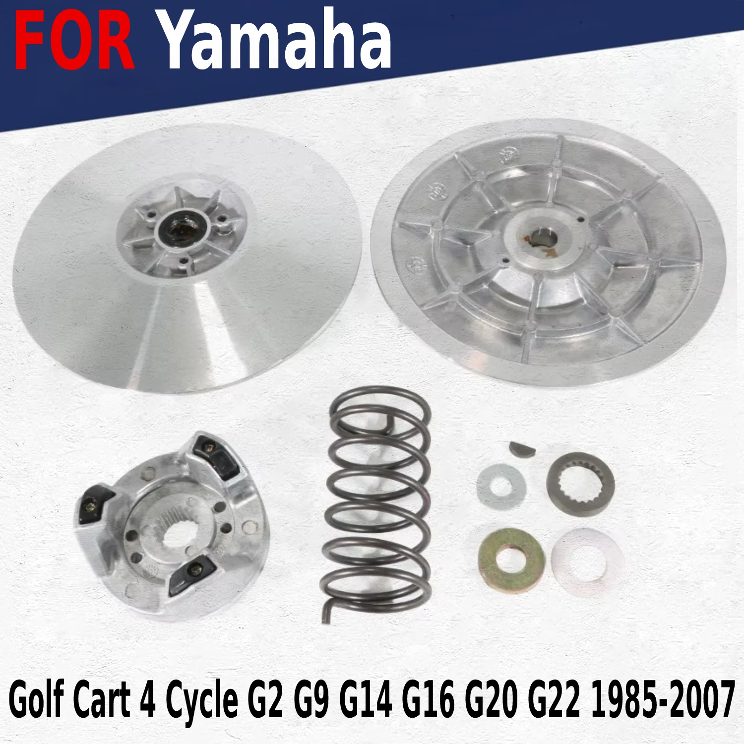 

Motorcycle Clutch Friction Disc Plate Fits for Yamaha Golf Cart 4 Cycle G2 G9 G14 G16 G20 G22 1985-2007 Secondary Driven Clutch