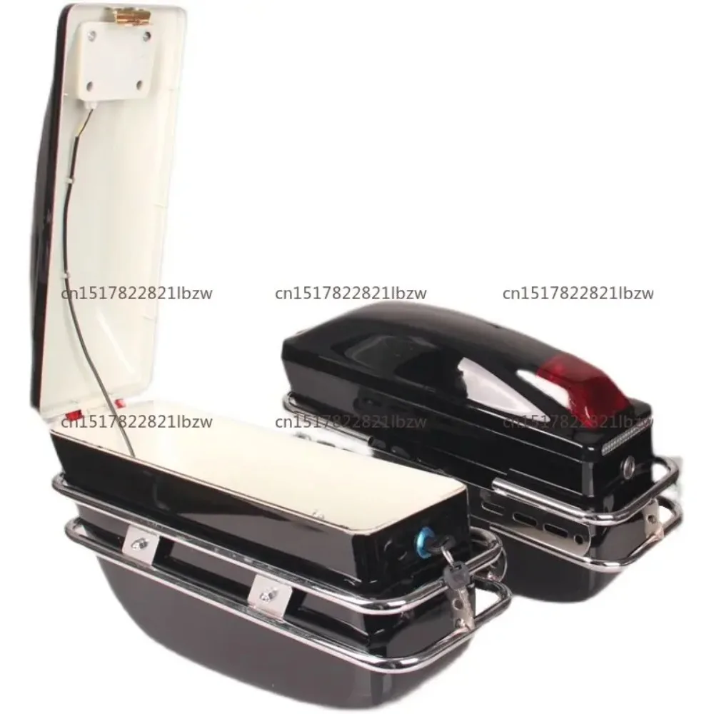 K6 motorcycle side box two boxes three boxes side hanging box side  modified   tail box with lamp ABS hanging