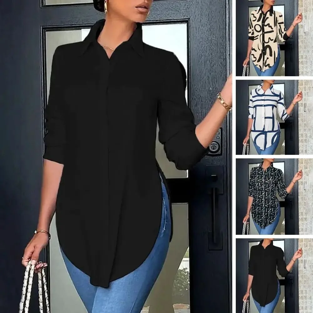 

Sweet Polyester Long Sleeve Printed Shirt Women's Fashion Versatile Cotton Material Winter Collection 2016