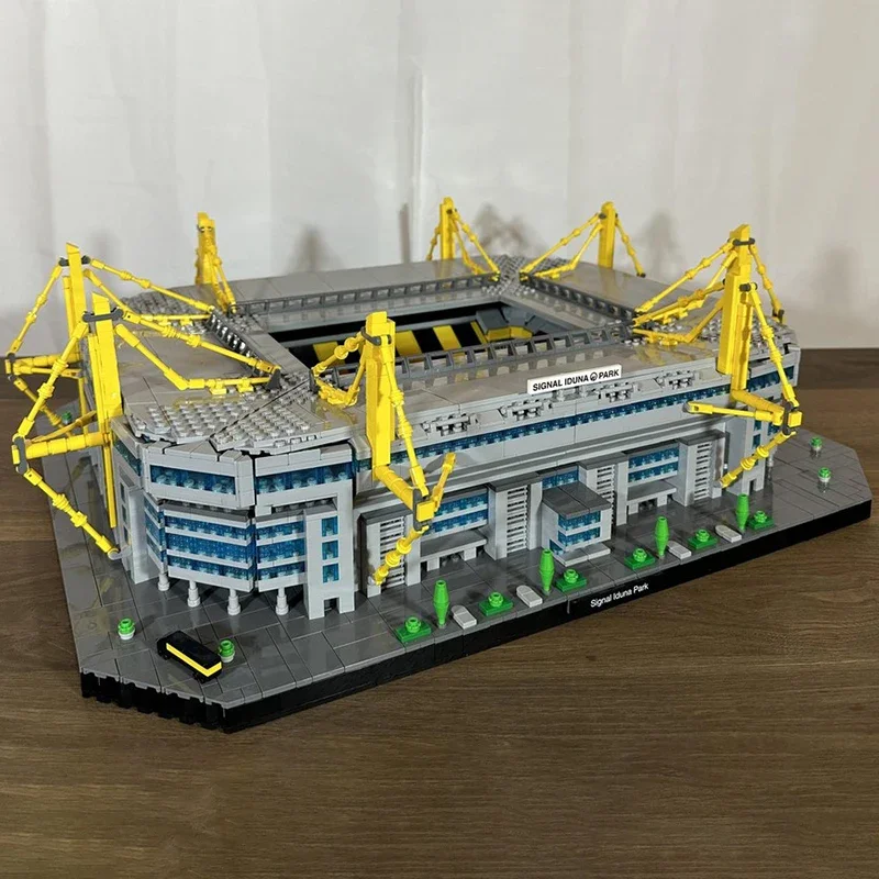 New MOC Building Block Model Westphalia Stadium 1:500 Technology Modular Children's Toy Gift DIY Assembly Set