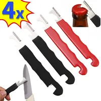1/4PCS Knife Sharpener Professional Alloy Steel Scissors Manual Quick Grinding Sharpeners Bottle Opener Outdoor Portable Tool
