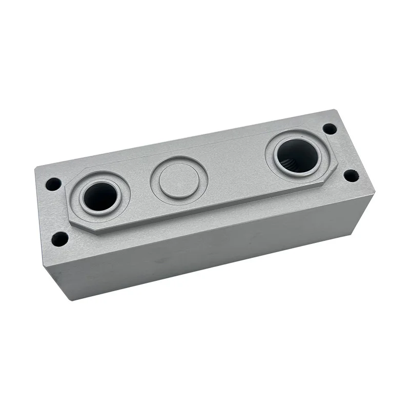 

Custom High Quality CNC Milling Non-standard Aluminum Hydraulic Oil Circuit Block