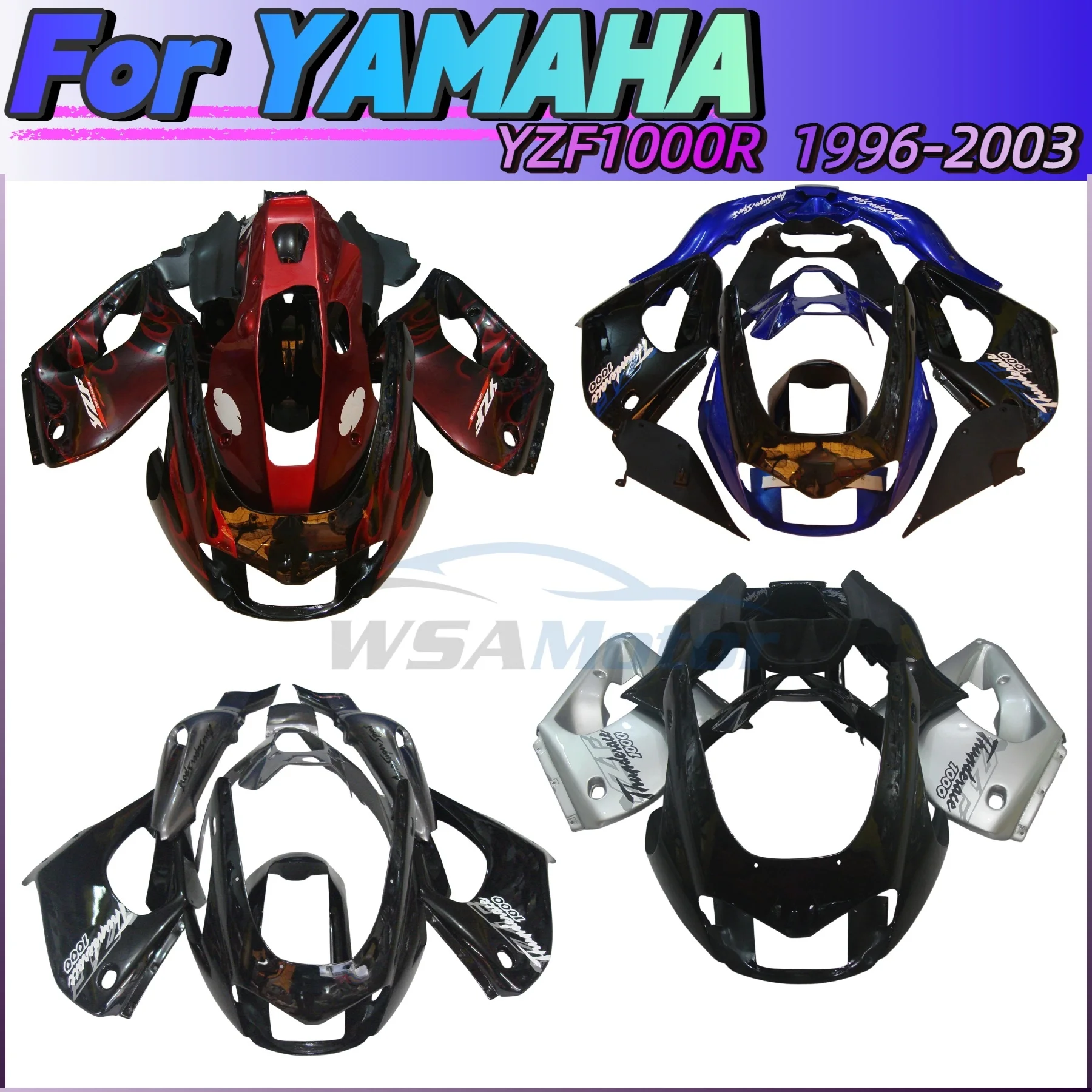 

Fairing For YAMAHA Thunderace YZF1000R YZF 1000R YZF-1000R Grey Silvery 1996 1997 1998 1999 2001 2002 2003 Body