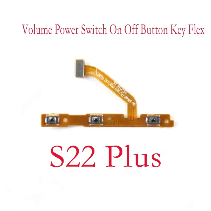 Volume Power Switch On Off Button Key Ribbon Flex Cable For Samsung Galaxy S22 S22 Plus S22 Ultra