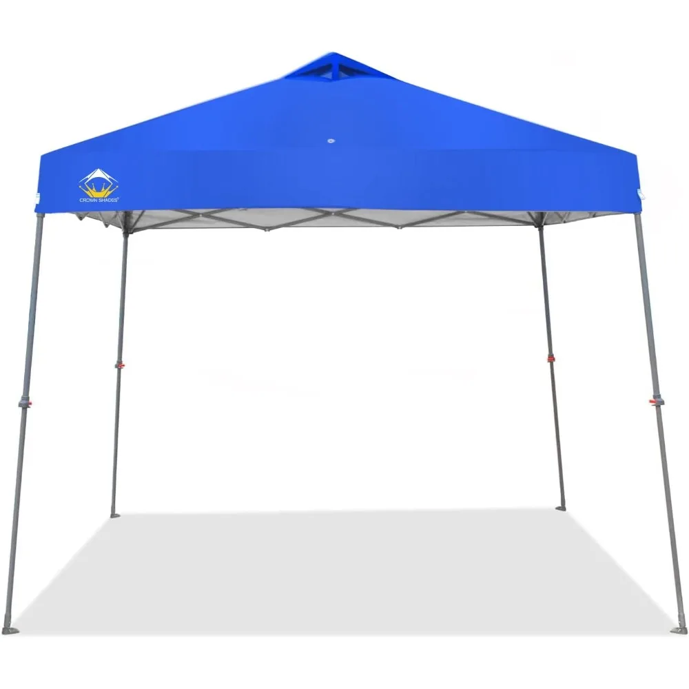 

11' x 11' Base 9' x 9' Top Telescoping Slant Leg Outdoor Instant Pop-Up Portable Waterproof Shade Folding Canopy with Carry Bag