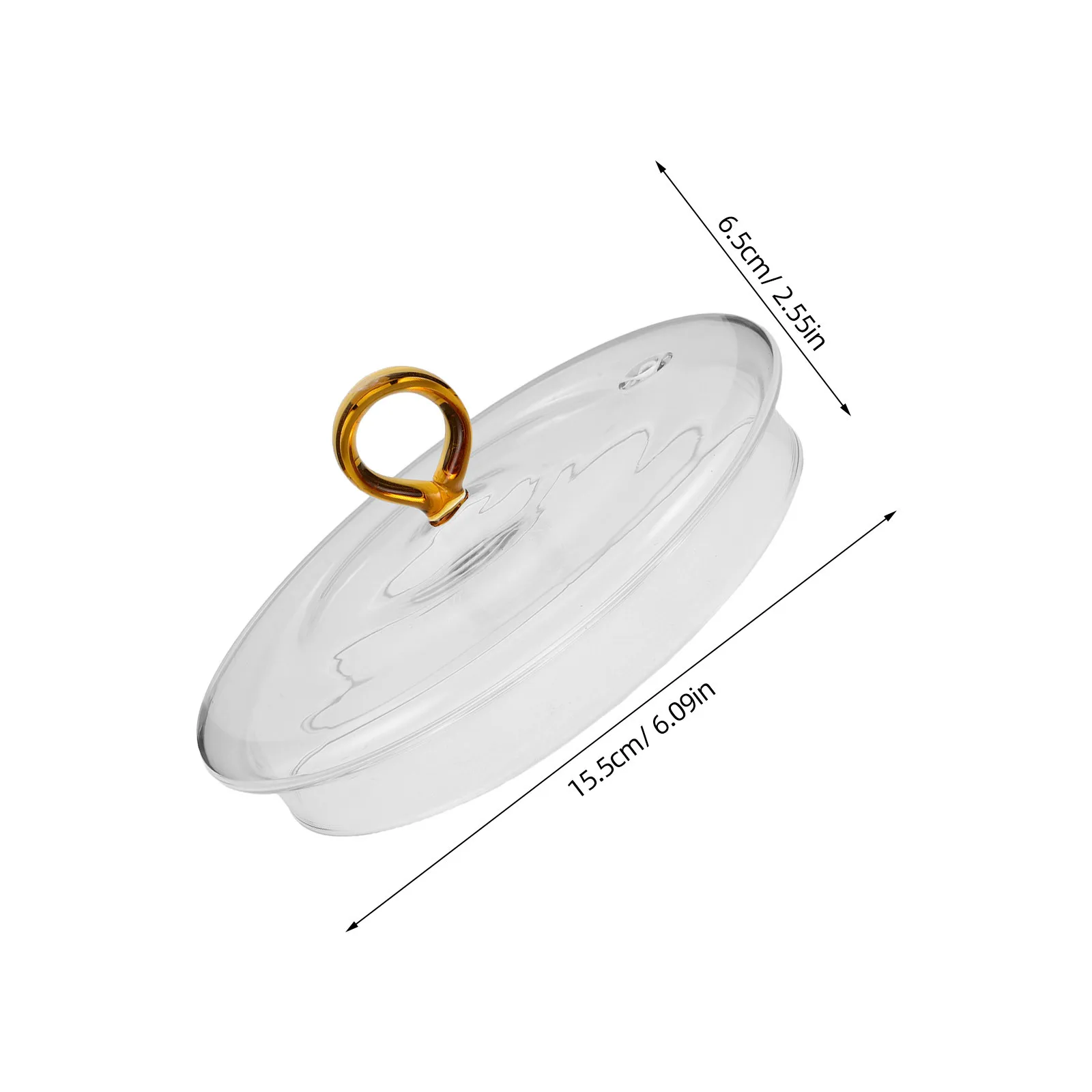 غطاء وعاء زجاجي عالي البورسليكات غطاء الطبخ الشفاف لوعاء المعكرونة قدر المطبخ موقد الأواني الزجاجية استبدال غطاء #3