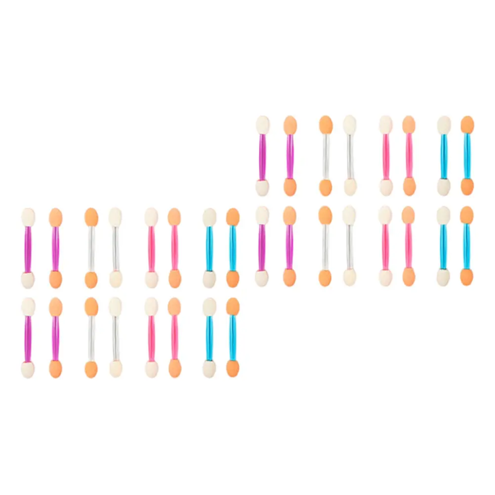 120pcs Dual-Ended Eyeshadow Sticks Mini Applicators Smooth Eye Makeup Tools For Women Disposable Plastic Eyeshadow
