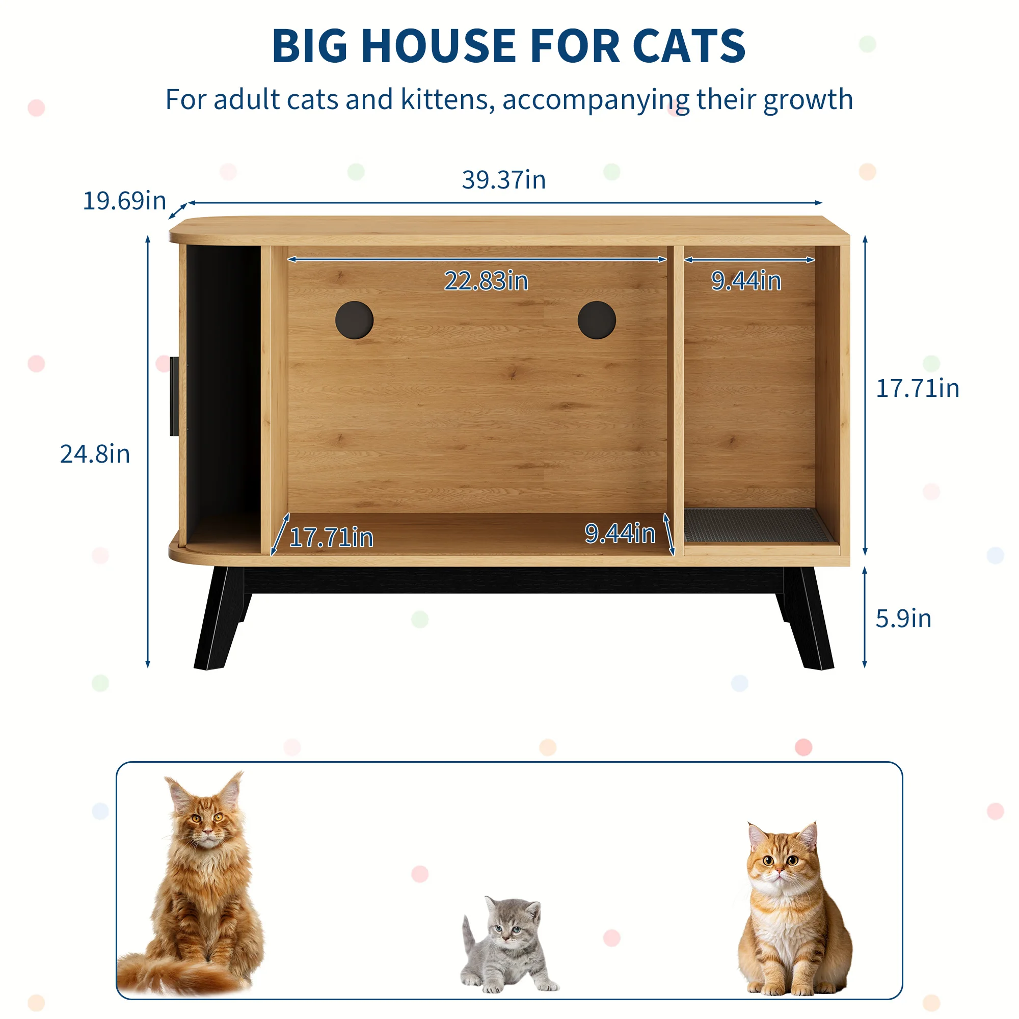 Modern Hidden Cat Litter Box Furniture – 39