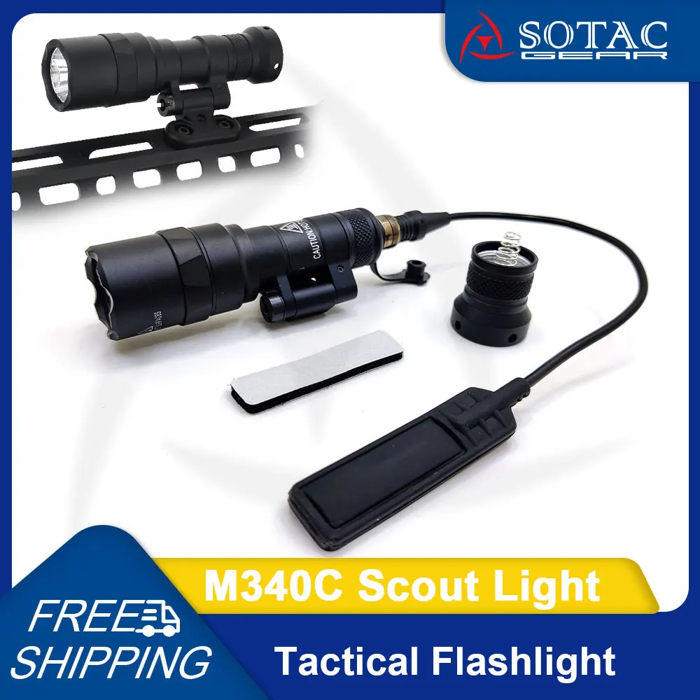 

SOTAC GEAR M340C M340V, тактическая фотовспышка, белая фотовспышка с дистанционным переключателем давления, Охотничьи аксессуары