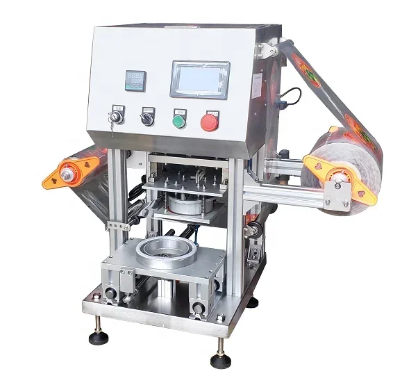 Can Be Customized 6 Holes Manual  Aluminum Coffee Capsules Heat Sealing Machine