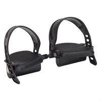 U1JC Exercise Bicycles Pedals with Strap for Indoor Exercycle Bikes, Bicycles Part
