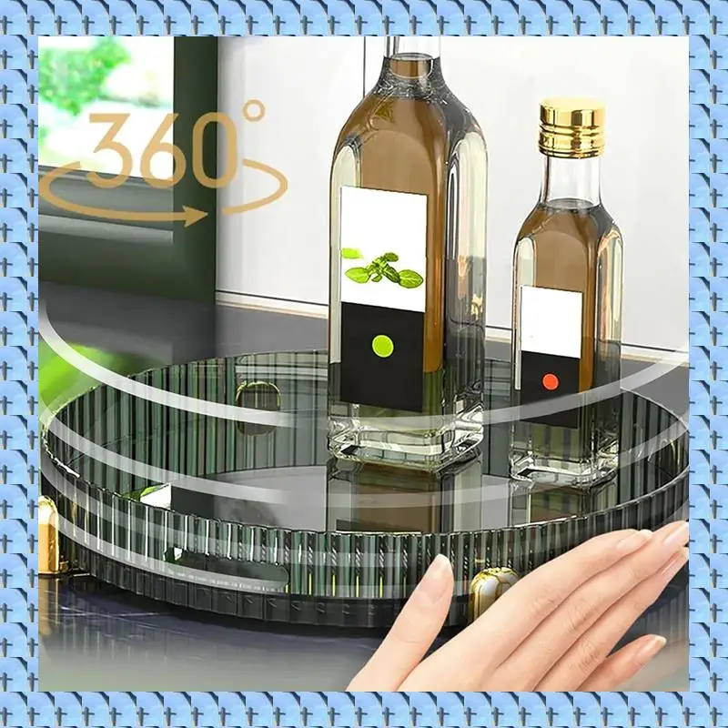 

NOCM Makeup Perfume Organizer, Rotating Turntable Organizer For Cabinet, Bathroom Vanity Tray Organizer With Capacity A Easy To