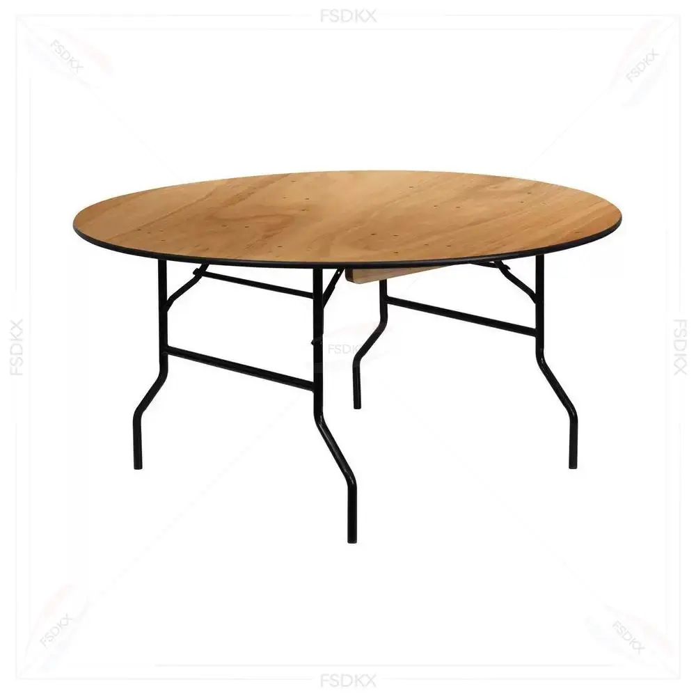 China Wholesale Cheap Plastic Dining Round Folding Tables and Chairs for Events