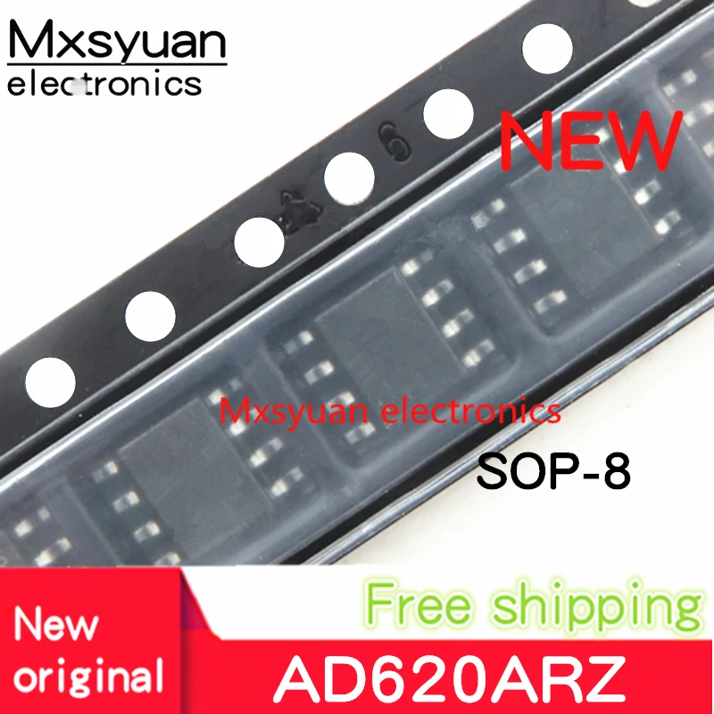10 قطعة ~ 100 قطعة/الوحدة AD620A AD620ARZ AD620AR AD620 SOP8 جديد الأصلي في المخزون