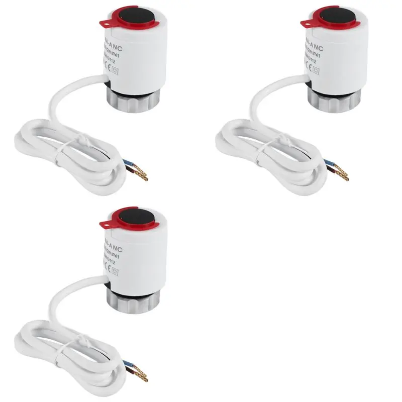 

ABMH-3X 230V Normally Closed NC M30x1.5Mm Electric Thermal Actuator For Underfloor Heating TRV Thermostatic Radiator Valve
