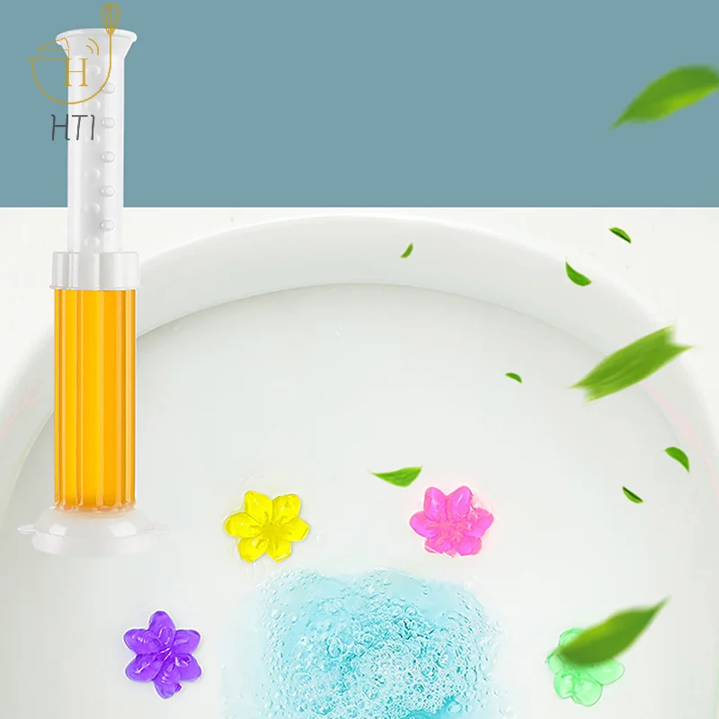 Toilet Cleaner Gel Deodorant Toilet Gel Air Freshener Aromatic Flower Detergent Bathroom Fragrance Household Cleaning