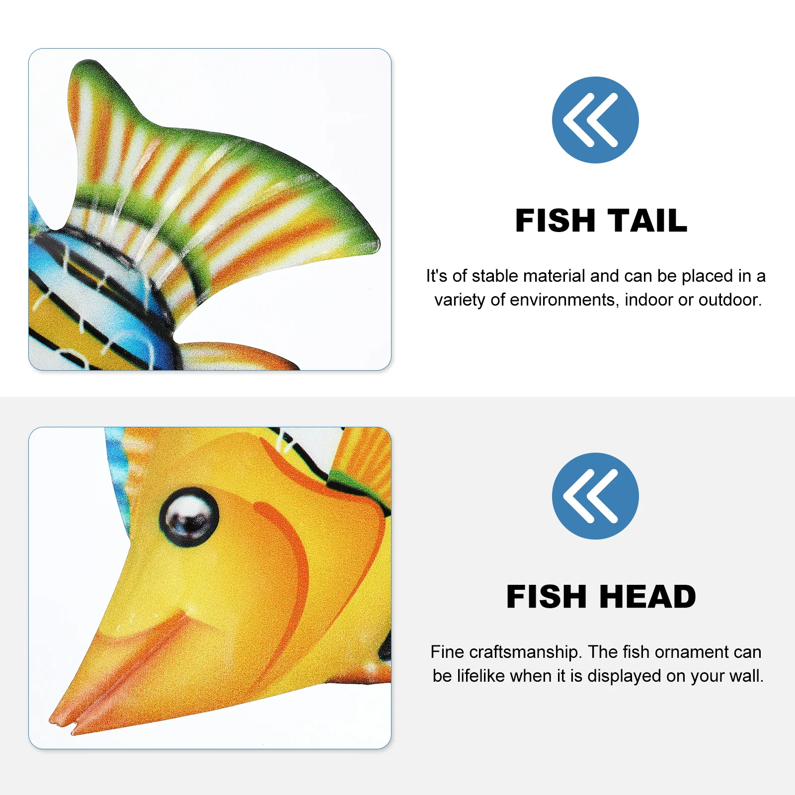 

Ornament Fish Decor Garden Home Ornaments Orange Decorations for Tank Room Hanging