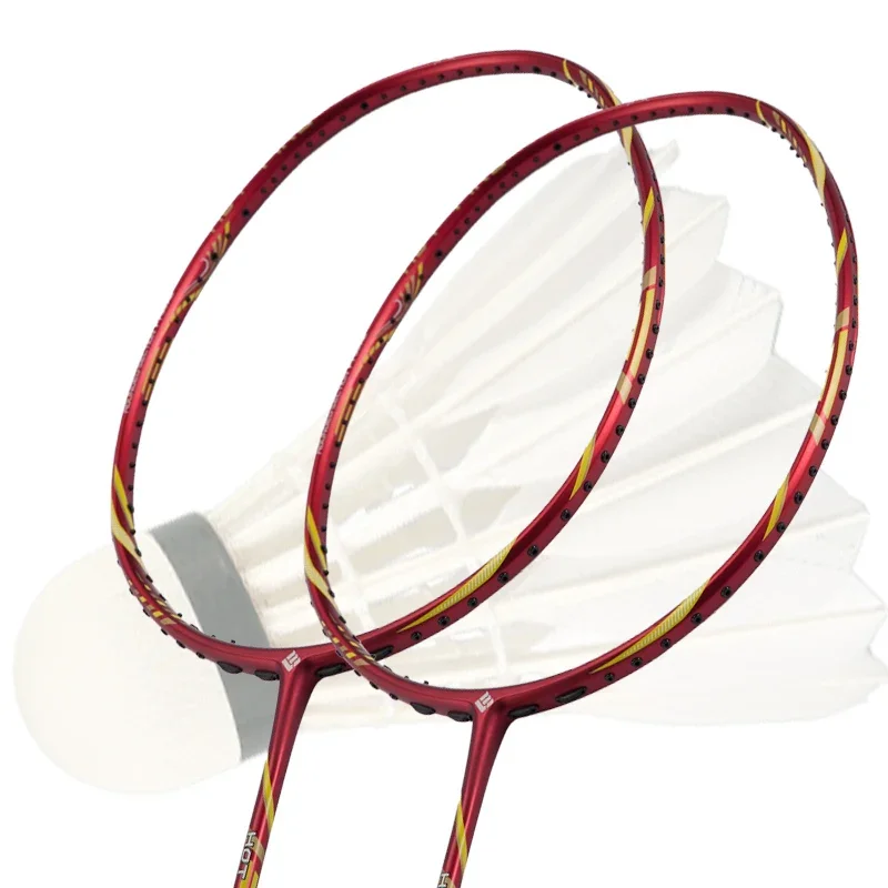 

Carbon Badminton Racket, Offensive Attack Type, 4U, 30lb, Single Racket Solid Rod