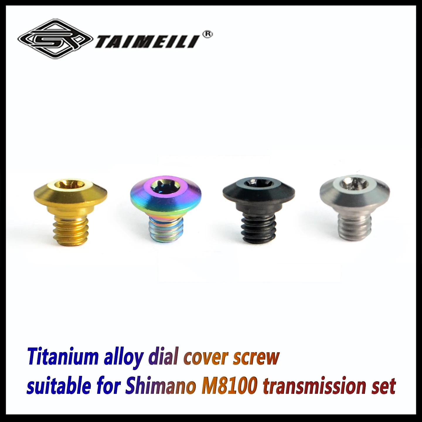TAIMEILI GR5 TC4 Titanium Alloy Finger dial cover cover Screws For Shimano M8100 Groupset Modification Fasteners