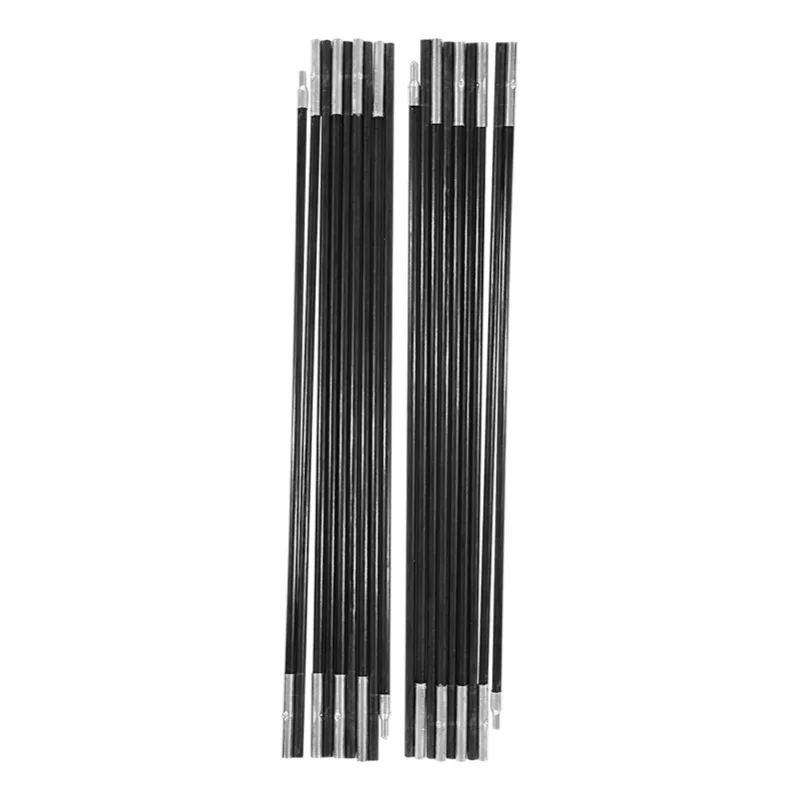 

4.9M Fiberglass Camping Tent Pole Bars Outdoor Support Rods Awning Frames Kit