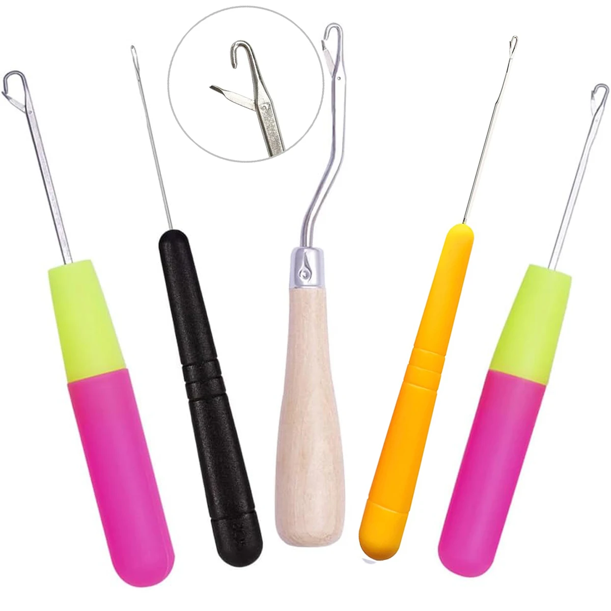 Ensemble d'extensions de cheveux avec loquet et micro marque française, artisanat de couture, crochet grossier, Dreadlocks, perruques, outils exécutifs, 5 pièces