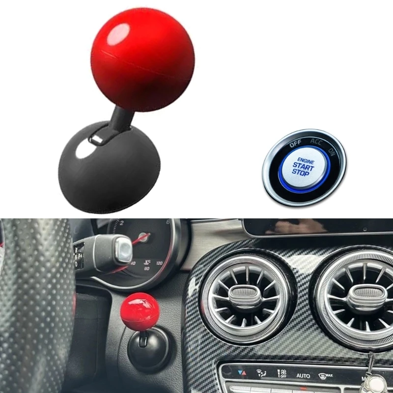 Car Push to Button Rockers Car Button Lever Car Engine Stop Button Joystick Interior Decorations