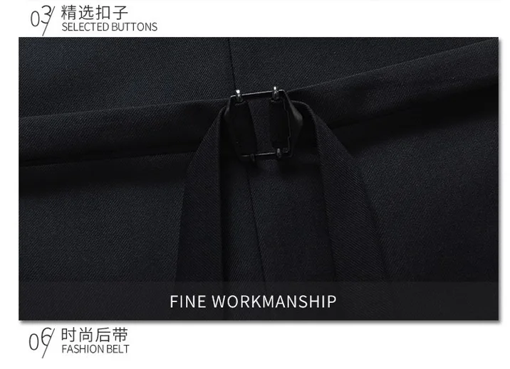 Neue modische britische Herren-Anzugweste in Uni-Farbe, ärmellose Weste, geeignet als Taillenumhang für Hochzeiten und Partys. – Detail 5