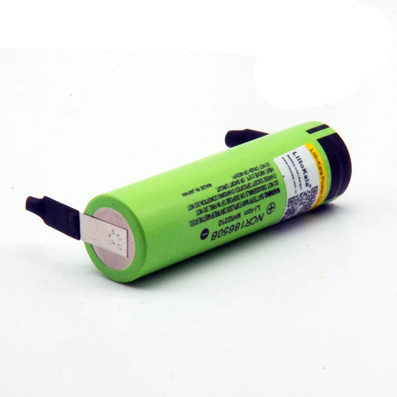 Liitokala 100% جديد الأصلي NCR18650B 18650 3.7 فولت 3400mah بطاريّة ليثيوم قابلة لإعادة الشحن لحام بطاريات النيكل ورقة
