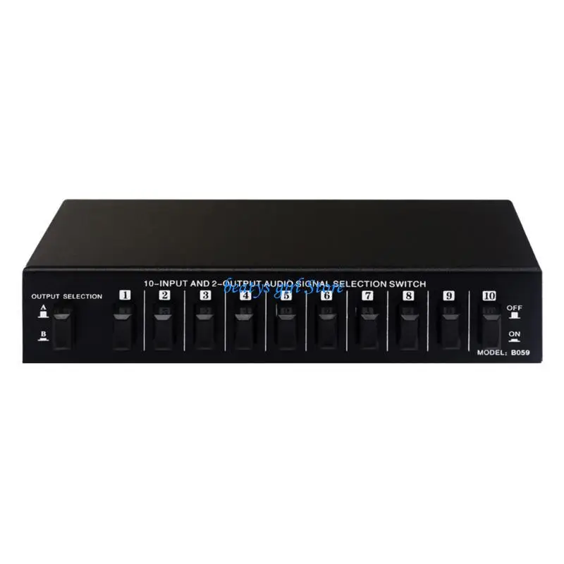 

C7AB Sound Selection Switcher Bidirectional Switching 2/10 Input 10/2 Output