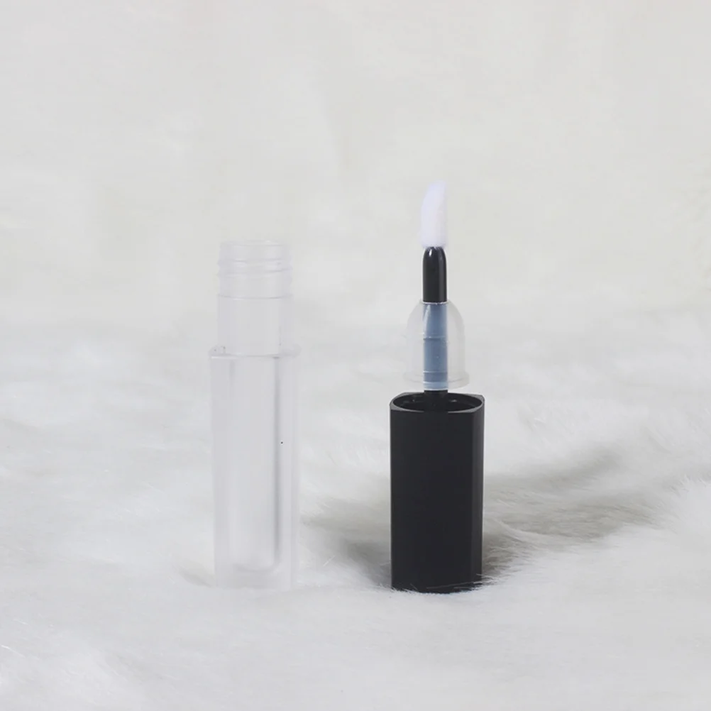 

5Pcs Lip Gloss Sample Containers Mini Refillable Travel Bottles Plastic Matte Finish Easy Carry Lip Gloss Bottles