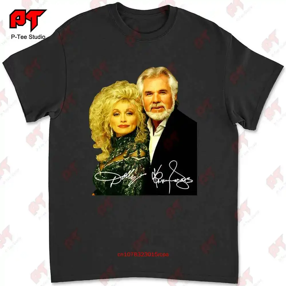 Dolly Parton And Kenny Rogers Signature T-shirt VPNU
