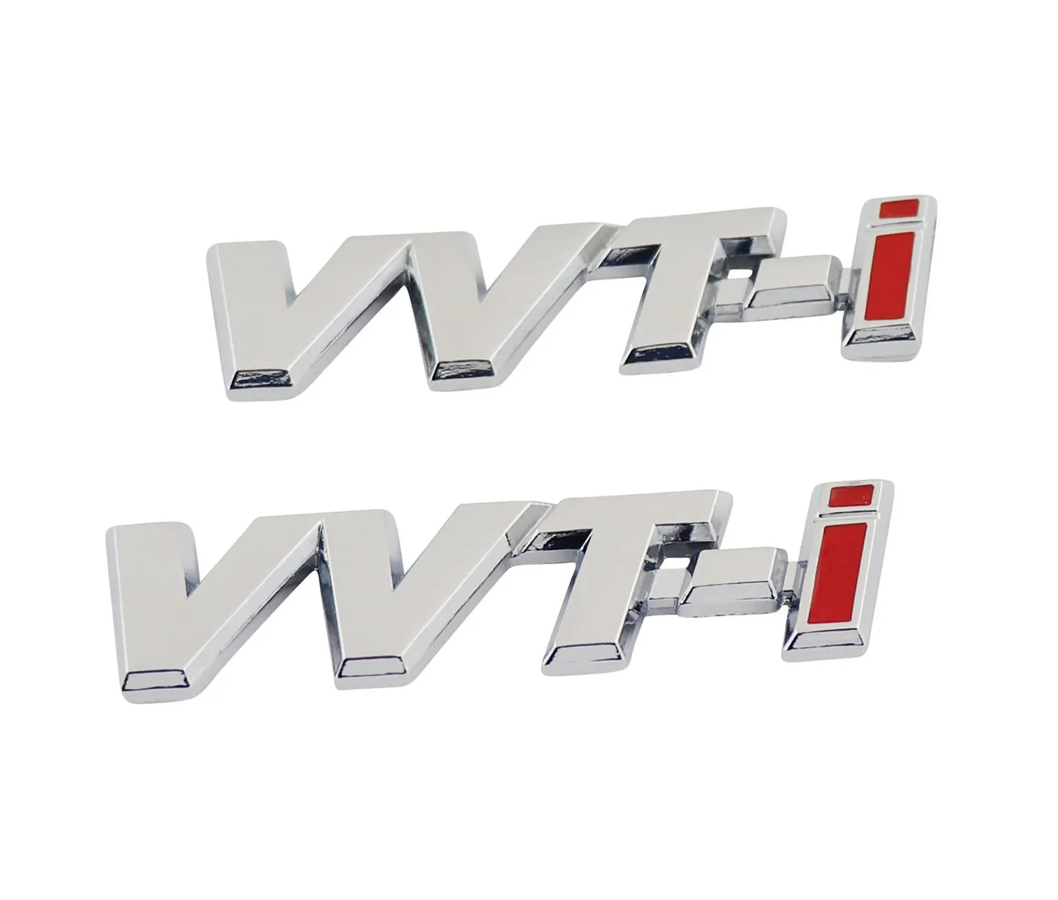 2 pcs Chrome VVTI VVT-i for VVTi VVT-i for car Hood Fender Rear Decal Emblem Badge Sticker