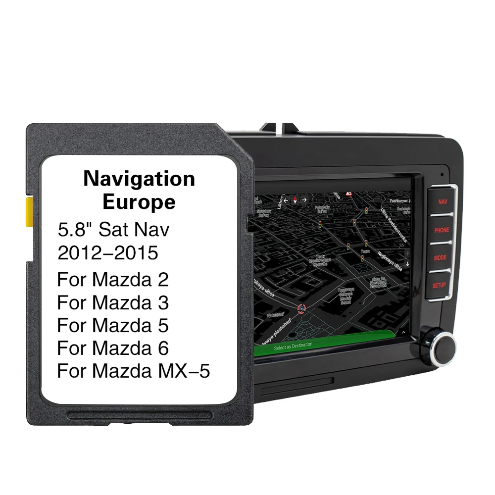 

2023/2024 Version EU Britain Maps Navigation SD Card for Mazda 2/3/5/6/MX-5 Car Sat Navi AVN1 GPS Card Update Maps Data 8GB