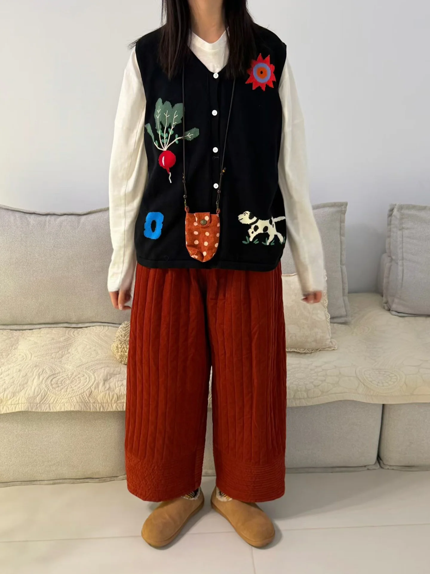 

Зимние винтажные брюки из вельвета винного и синего цвета, больших размеров, женские, модные, на флисовой подкладке, в стиле Харадзюку.