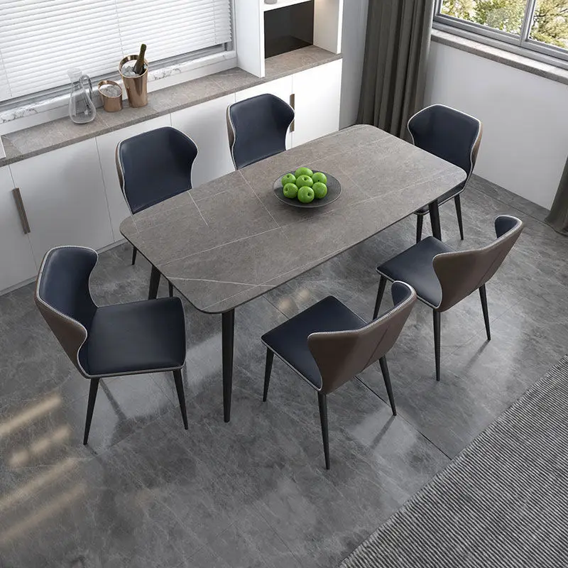 طاولة طعام المطبخ الجمالية أرضية التصميم الإيطالي طاولة طعام غرفة حديثة مركز القهوة أثاث موبليس الصيني الحديث