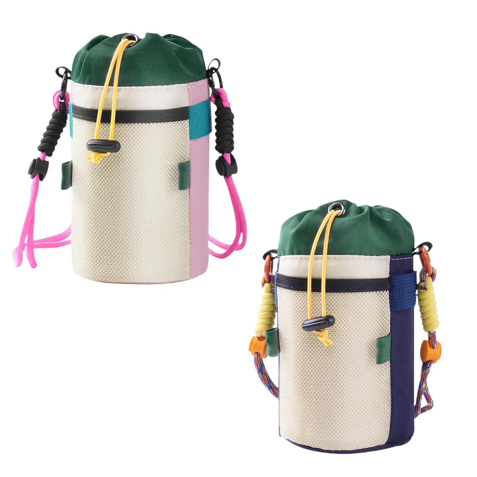 Bike Cup Holder Bag with Adjustable Shoulder Strap Bike Water Bottle Pouch for Climbing Hiking Sports Excersise Outdoor Scooter