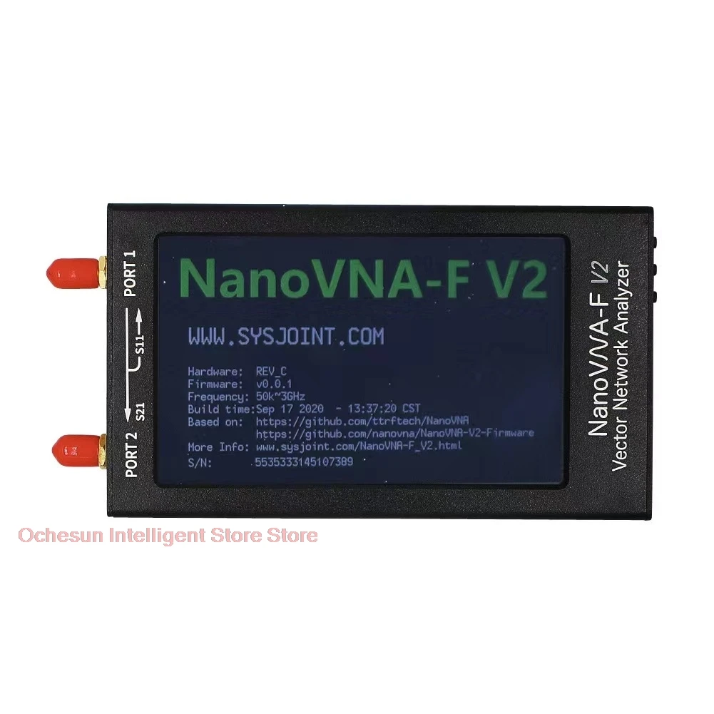 New NanoVNA-F V2 4.3 Inch IPS LCD Display Vector Network Analyzer Antenna Analyzer Short Wave HF VHF UHF RF Demo Kit DIY NanoVNA