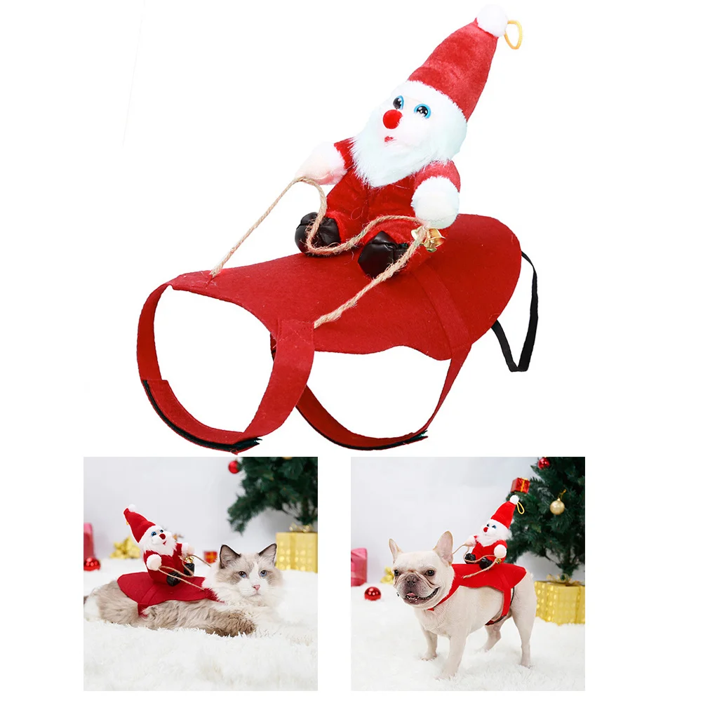 

Pet Christmas Clothes Felt Elk Design Dog Warm Cloth Size Xl Comfortable Easy Wear Perfect for Party Outdoor Use