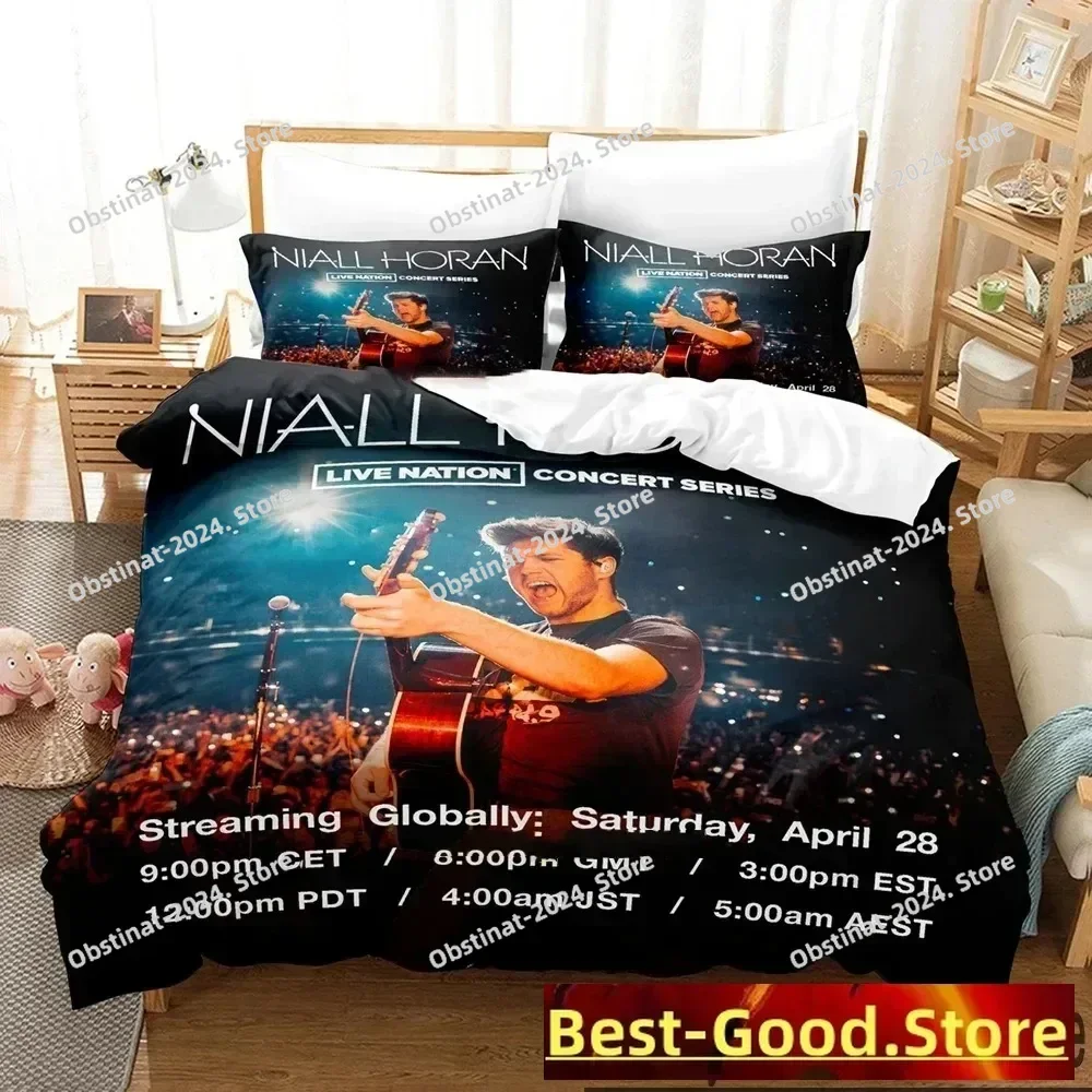 

3D Print Niall Horan Bedding Set Printed With Pillowcase Bed Duvet Cover Soft Single Double Queen Super King Size boys Adult