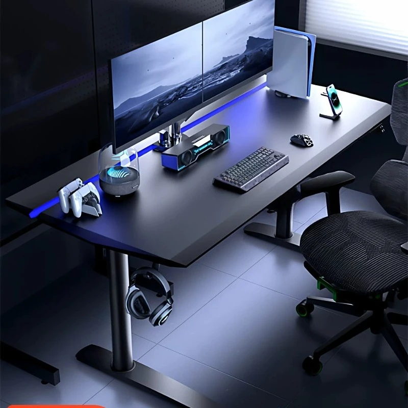 Gaming lifting table Computer table Double motor Solid wood Smart skin feeling table Office Double desk