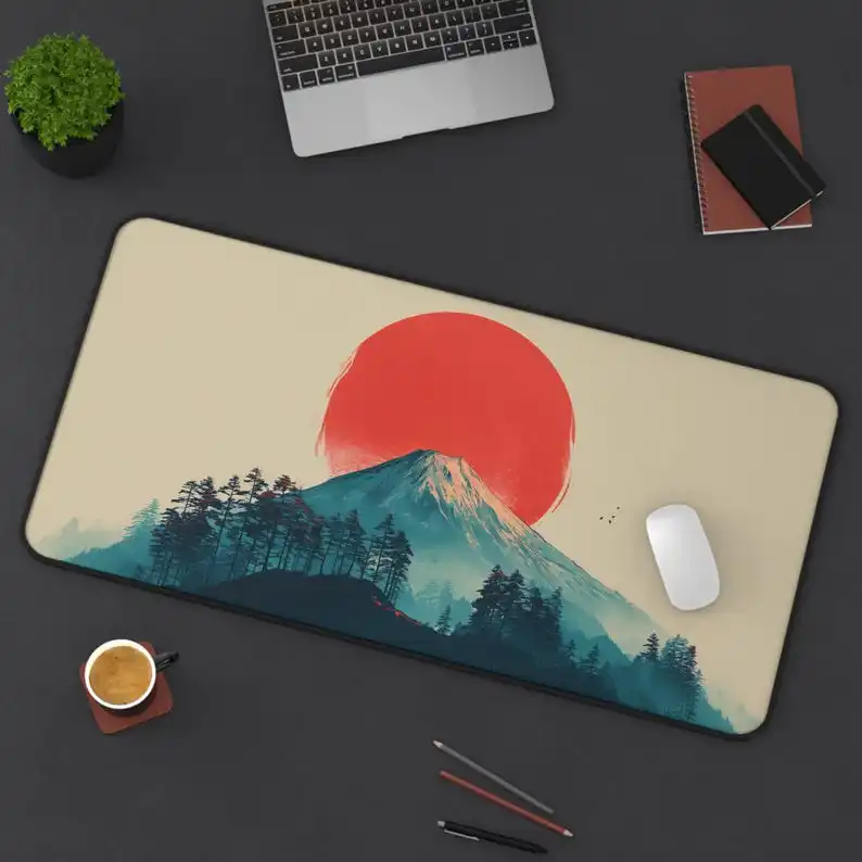 

Mount Fuji Sunrise Mouse Pad, Non-slip and Waterproof Mouse Pad, Office Gaming Desk Decoration Mat, Perfect Gift for Friends.