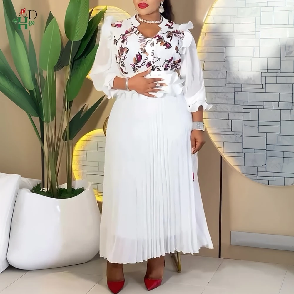 

H&D Plus Size African Party Dresses for Women 2026 Fashion Dashiki Ankara Wedding Evening Gown Elegant Turkey Muslim Maxi Dress