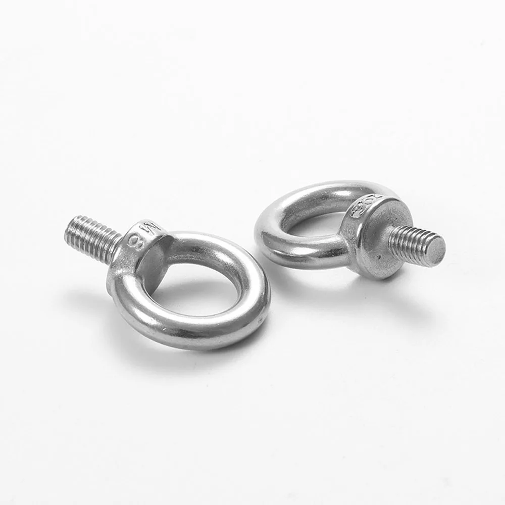 DIN580 M6 M8 M10 M12 304/316 Stainless Steel Lifting Eye Screws Ring Eyebolt Ring Hooking Nut